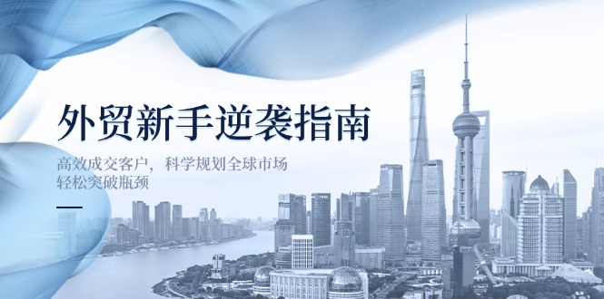 （14201期）外贸新手逆袭指南：高效成交客户，科学规划全球市场，轻松突破瓶颈-星辰网创