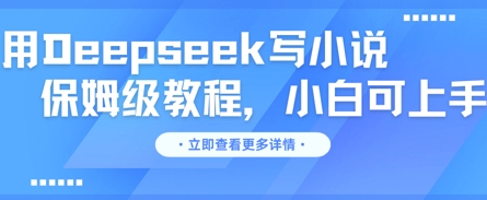 用Deepseek写小说，保姆级教程，小白可实操-星辰网创